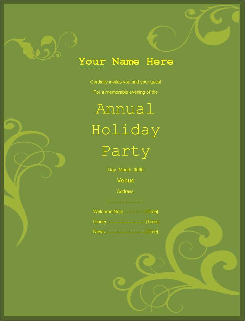 Party Invitation Templates for Free Party Invitation Templates 5 Free Printable Word Pdf