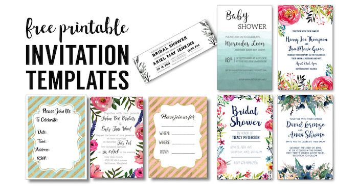 party invitation templates free printables