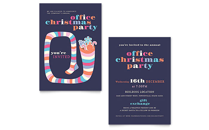 christmas party invitation templates xx1282701d