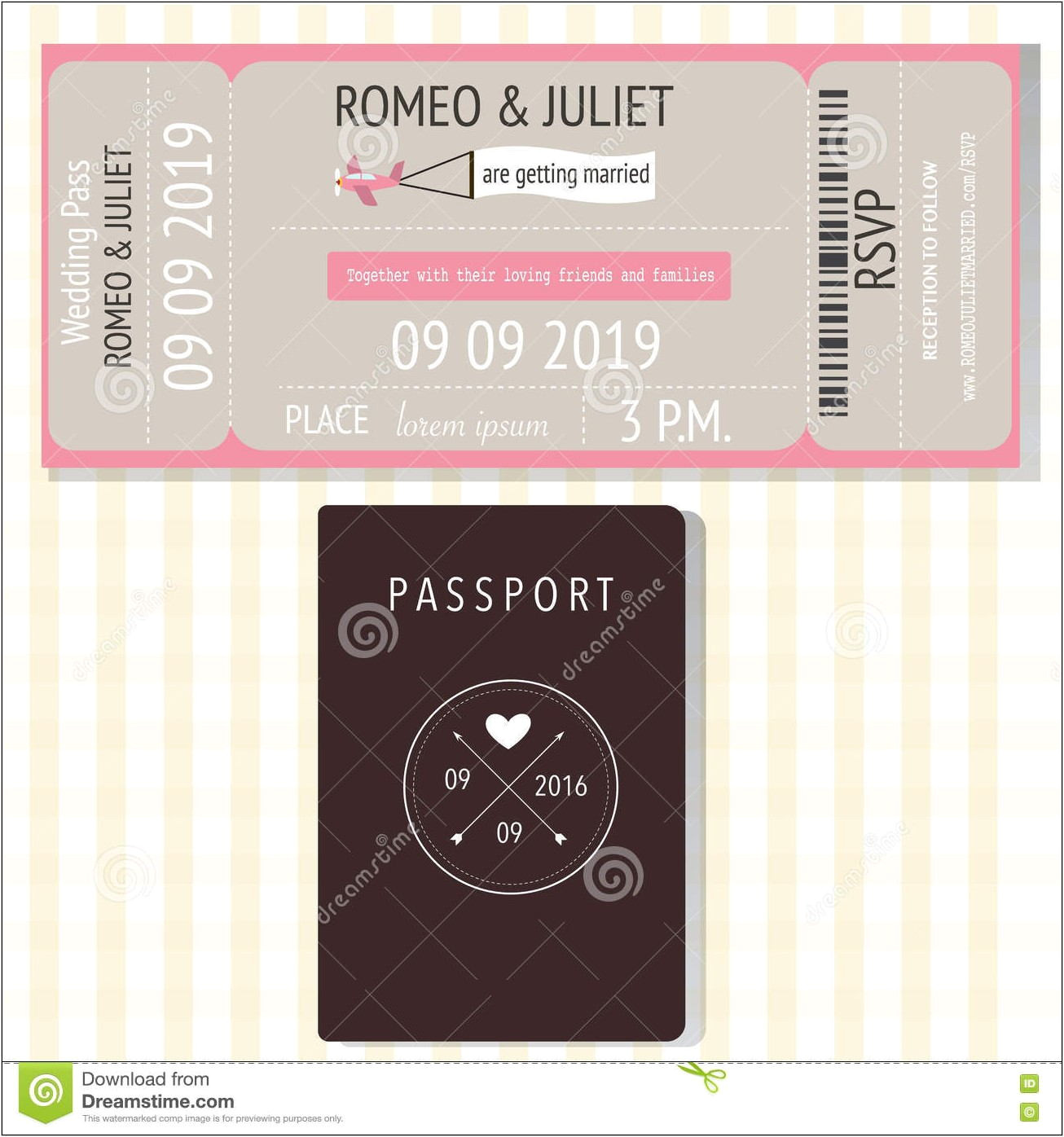 passport invitation template download