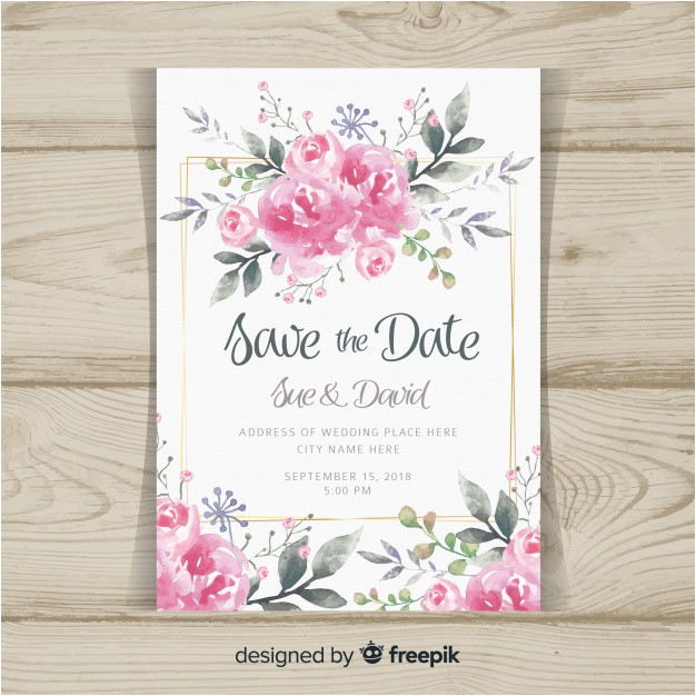 wedding invitation template with peony flowers 2849781