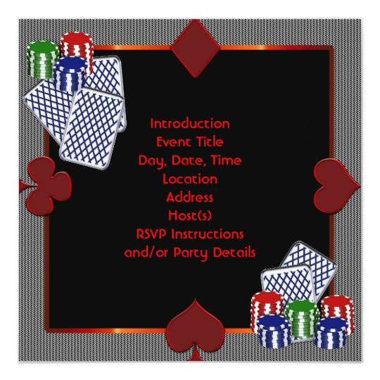 poker party invitation template 161048331397726141