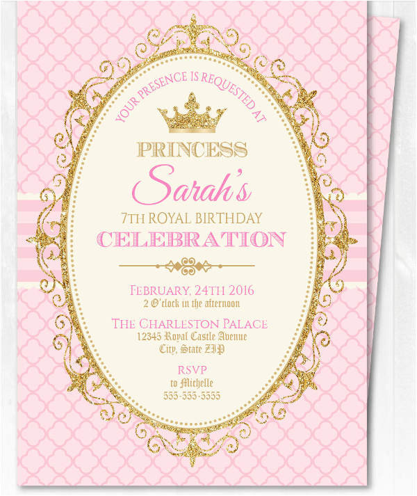 princess invitation