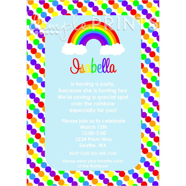 rainbow printable invite 2