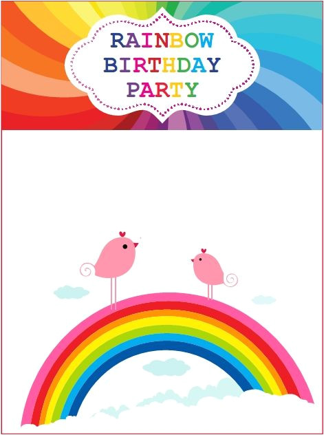 Rainbow Party Invitation Template Download now Rainbow Birthday Invitations Ideas In 2019