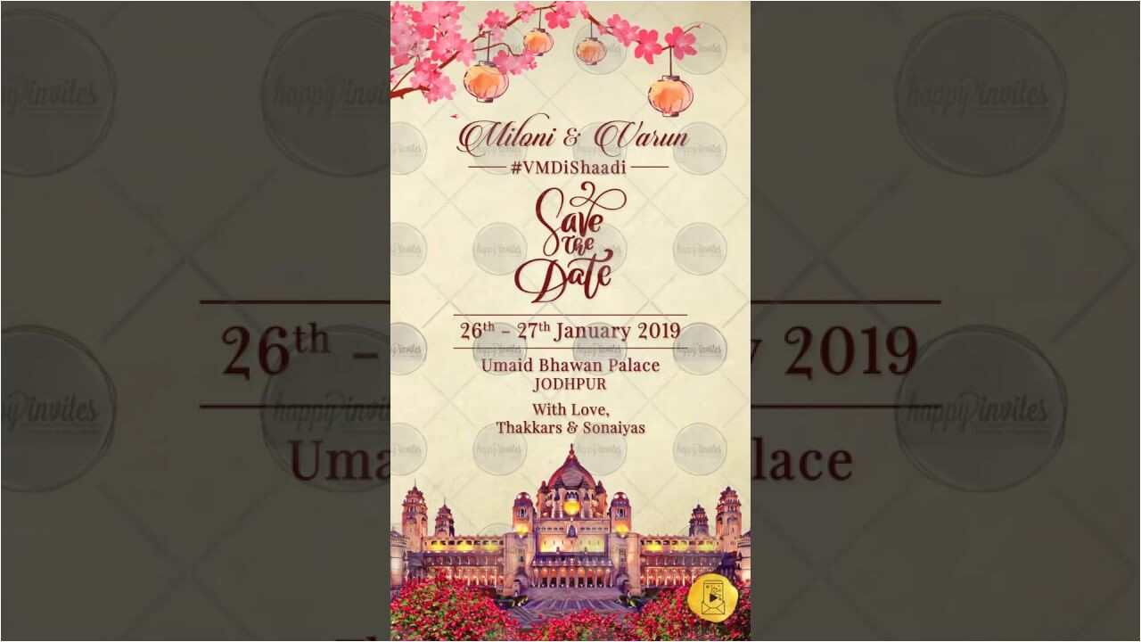 dw03 rajasthani destination wedding save the date umaid bhawan