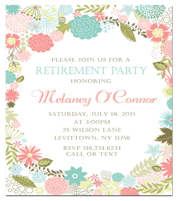 retirement party invitation template