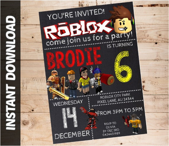 roblox invitation personalized roblox