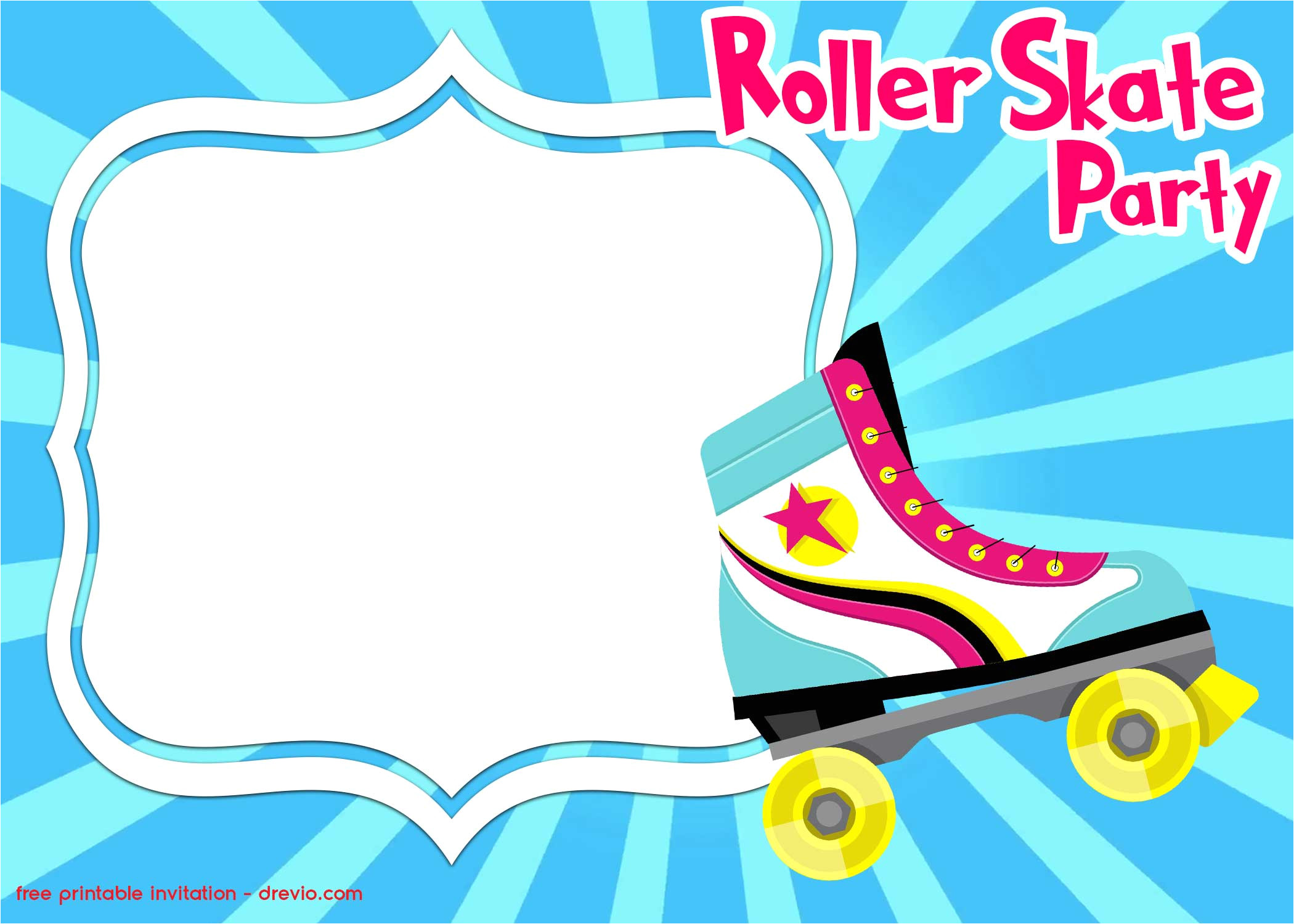 roller skating invitations