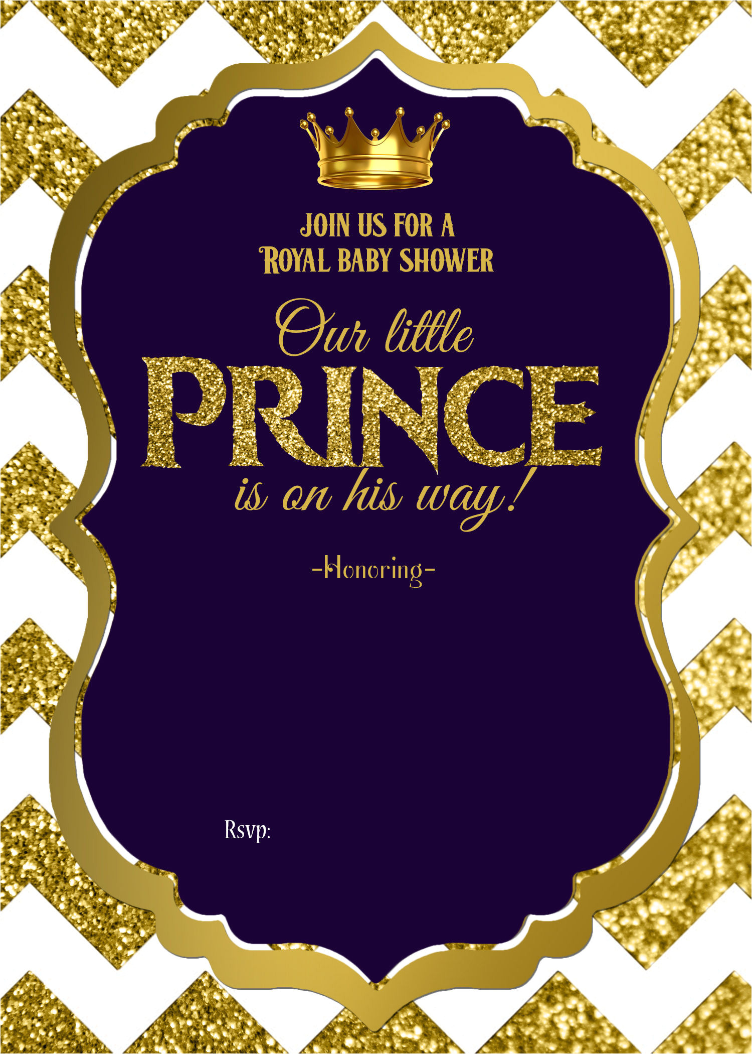 royal baby shower printable invitations