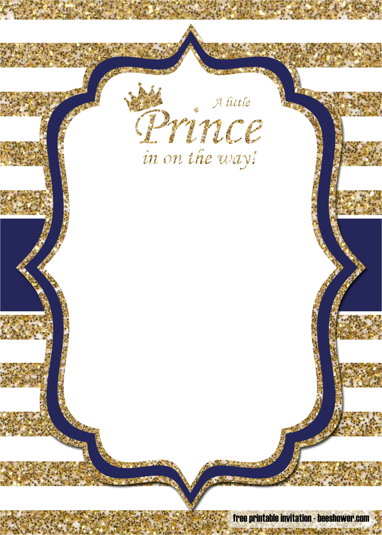 free prince baby shower invitations templates