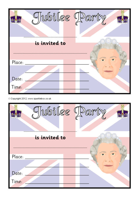 sb8130 jubilee party invitations