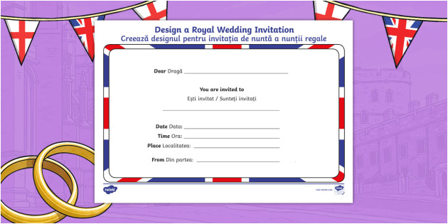 ro t l 54868 royal wedding invitation writing template english romanian
