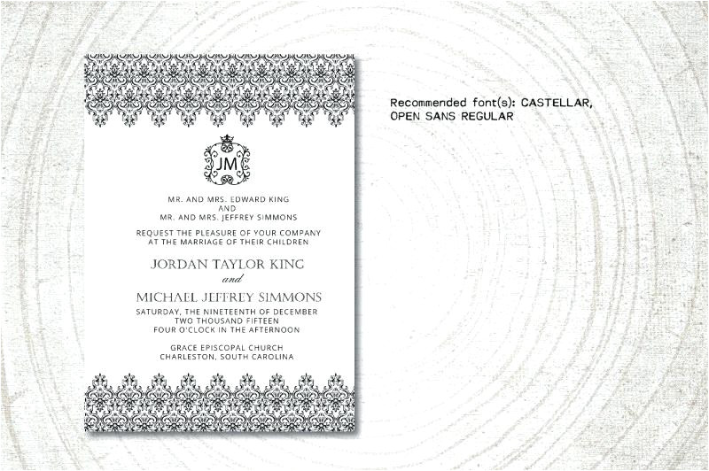 royal wedding invitation template