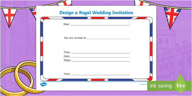 t l 54868 royal wedding invitation writing template