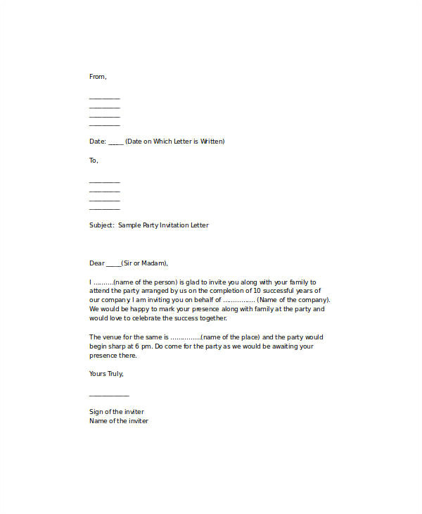 invitation letter pdf