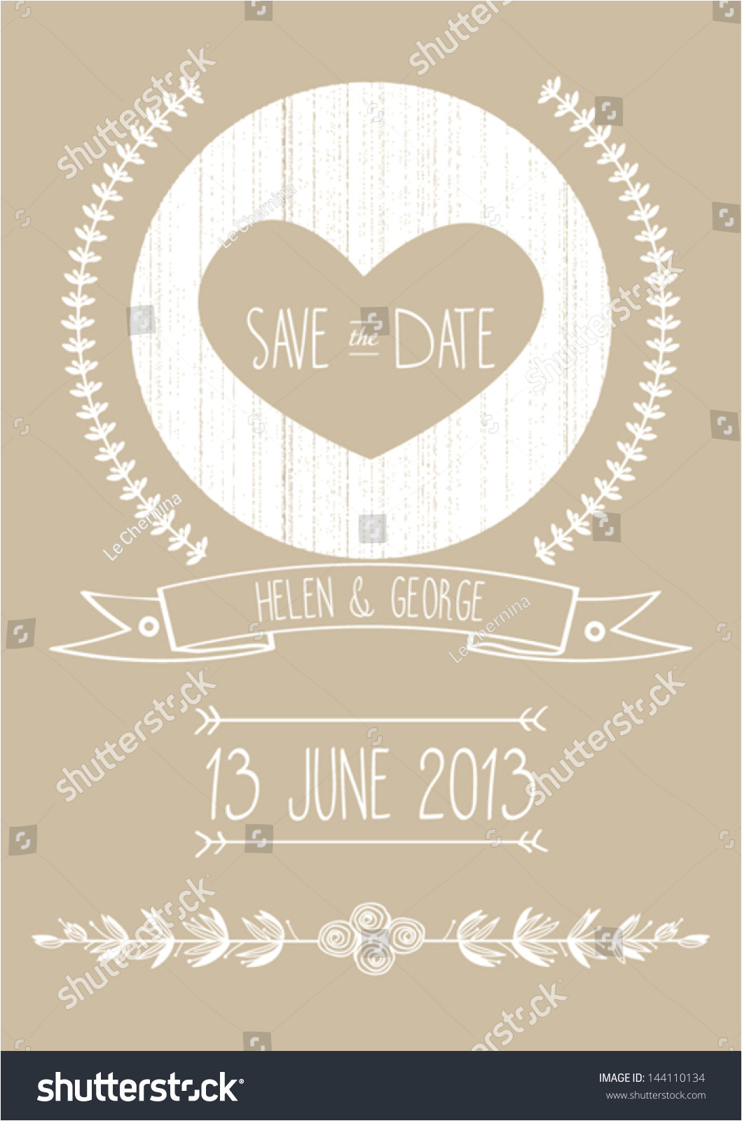 stock vector save the date wedding invitation template vector illustration