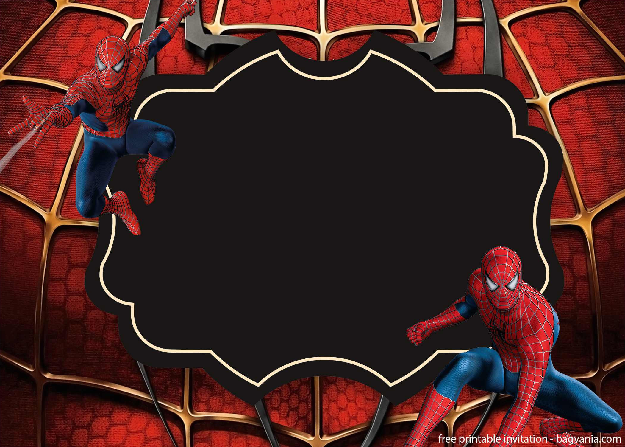 make your boys happy with spiderman invitations templates