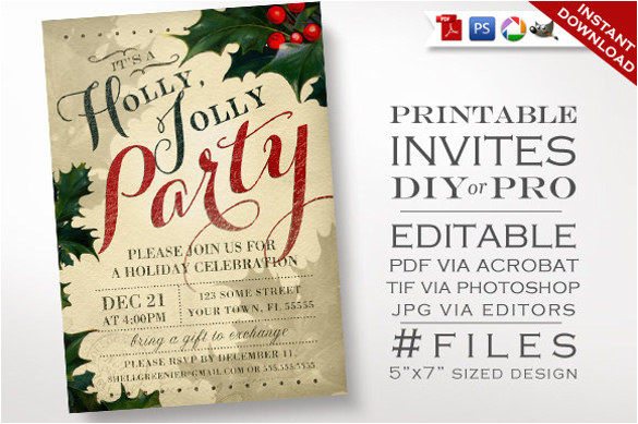 office christmas party invitation template
