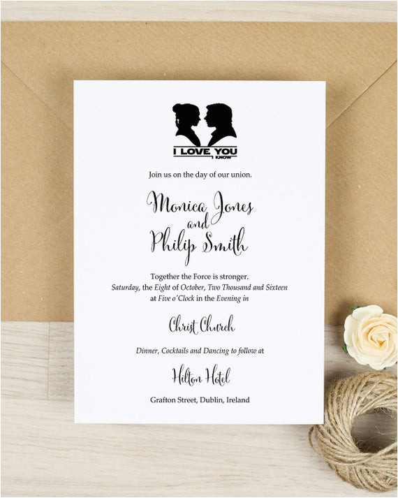 star wars wedding invitation invitation ref shop home feat 1