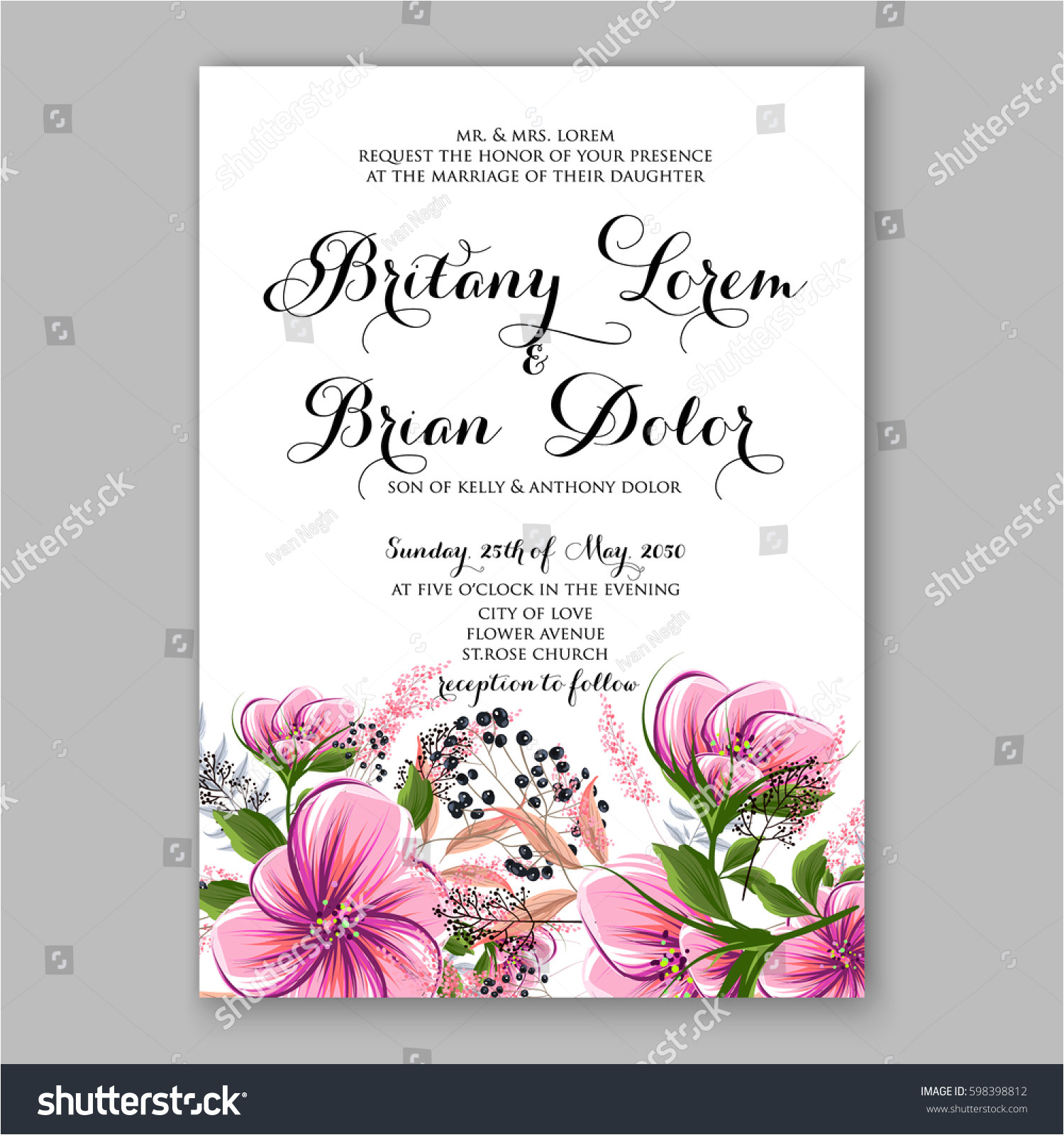 wedding invitation card template yellow rose 598398812 src 9 dyt8axlf3oeby ldzdxw 1 87