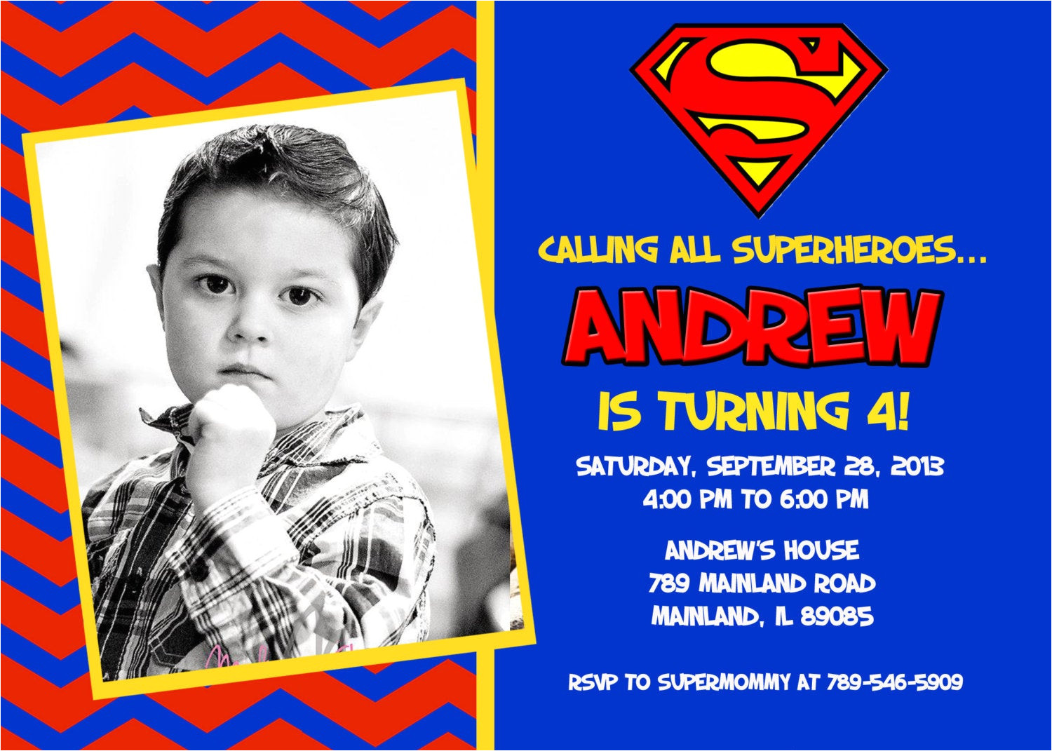 superman superhero birthday party