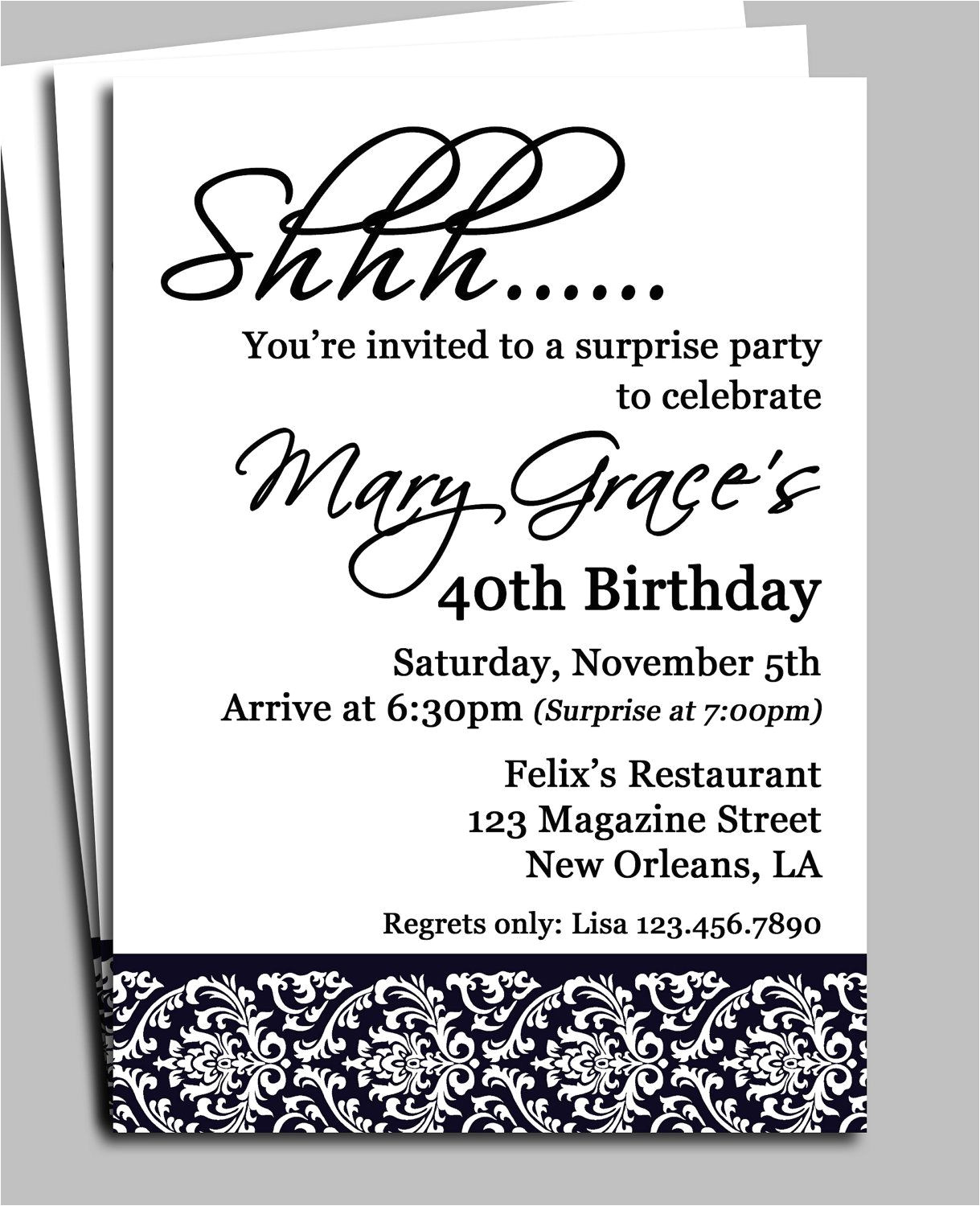 10 simple birthday party invitations design