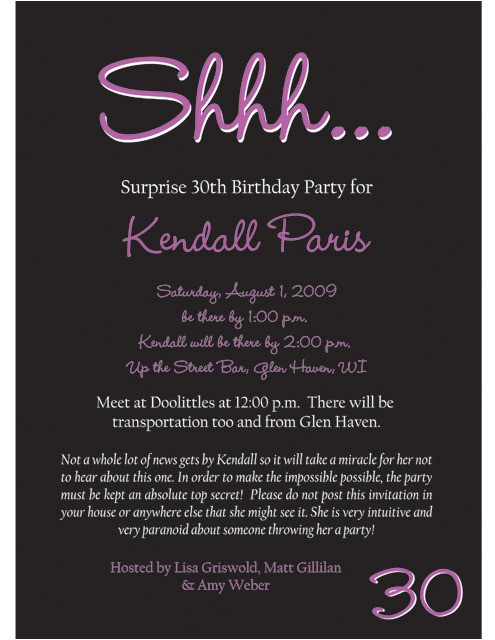 50th birthday surprise party invitations