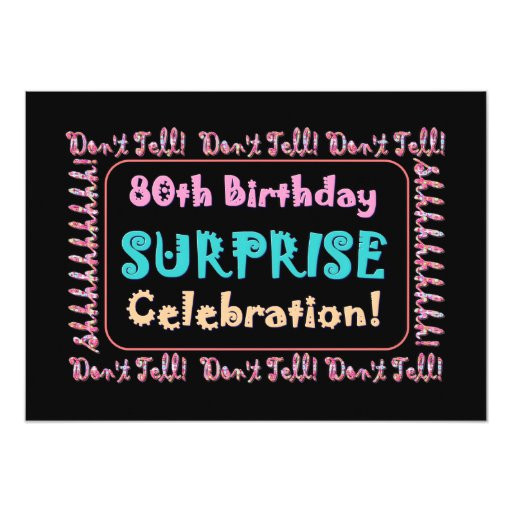80th surprise birthday party invitation template 161152746899587858