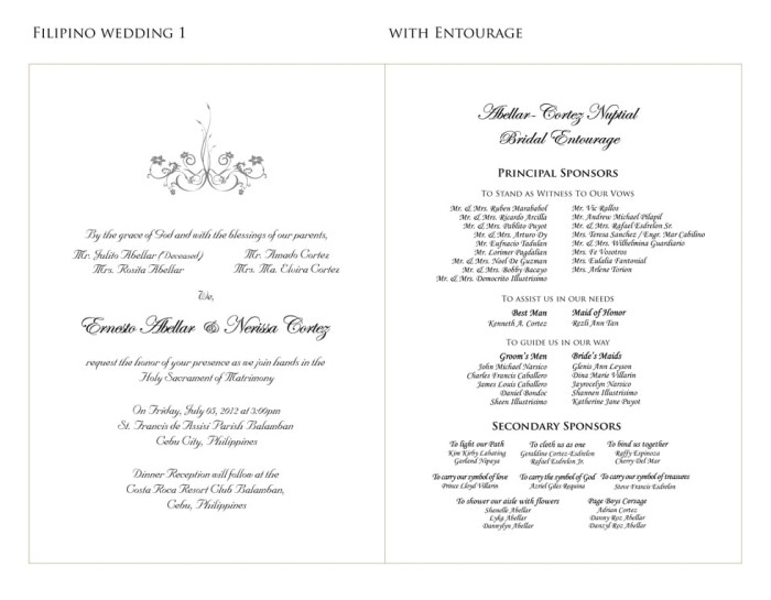 inspiring wedding invitation templates philippines picture