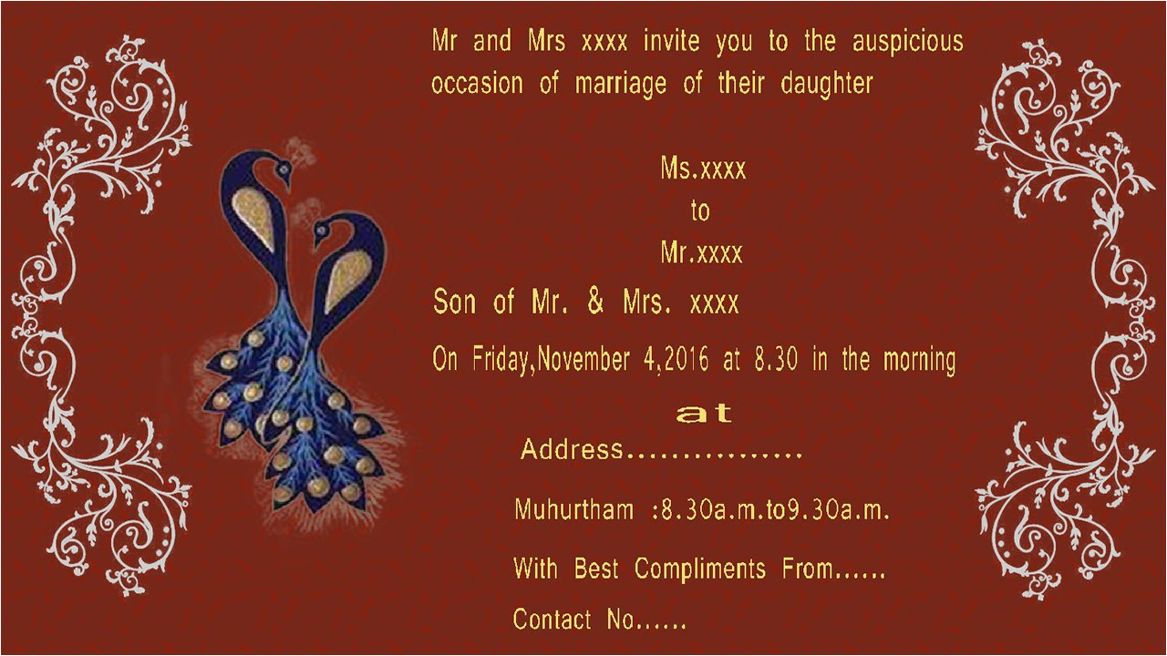 tamil marriage invitation design psd