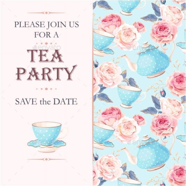 tea party invitation templates