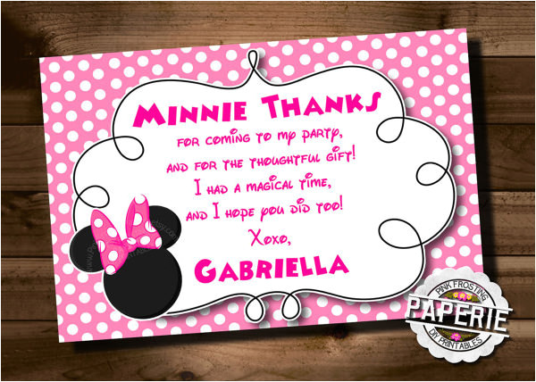 minnie mouse invitation template