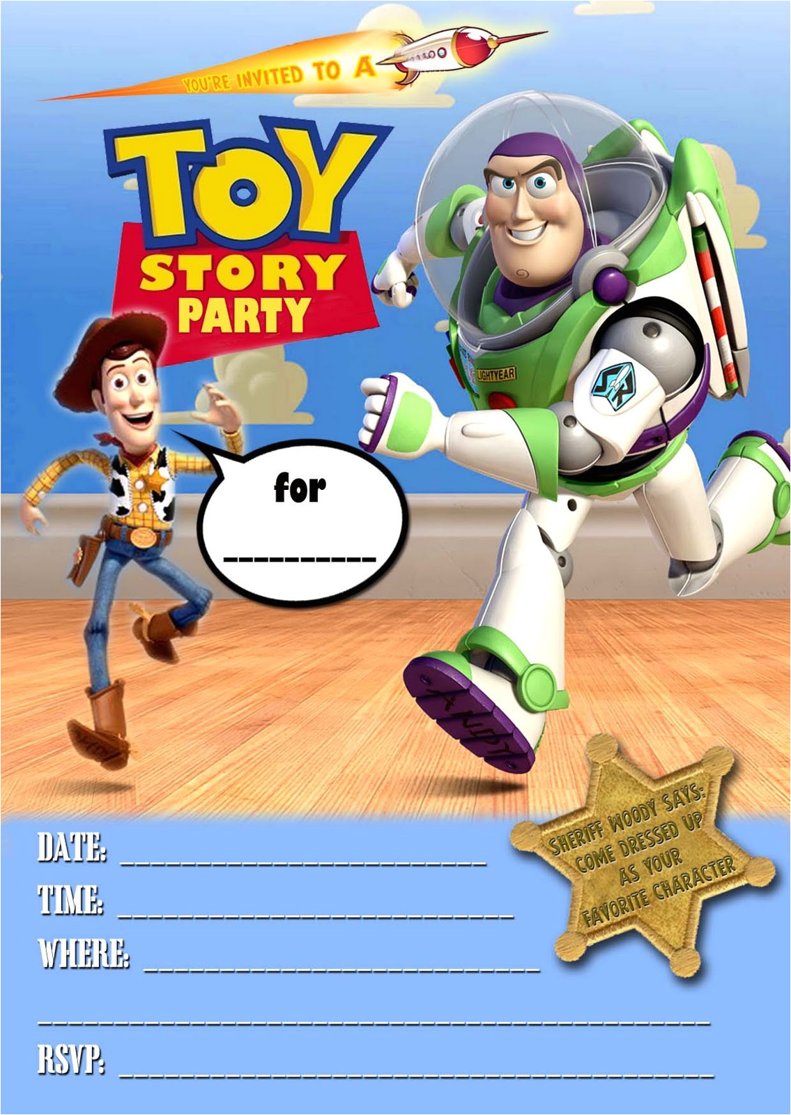 toy story party invitation new m 1