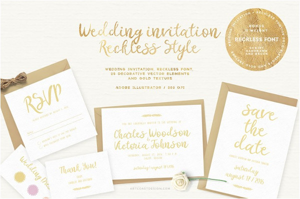 tri fold wedding invitation