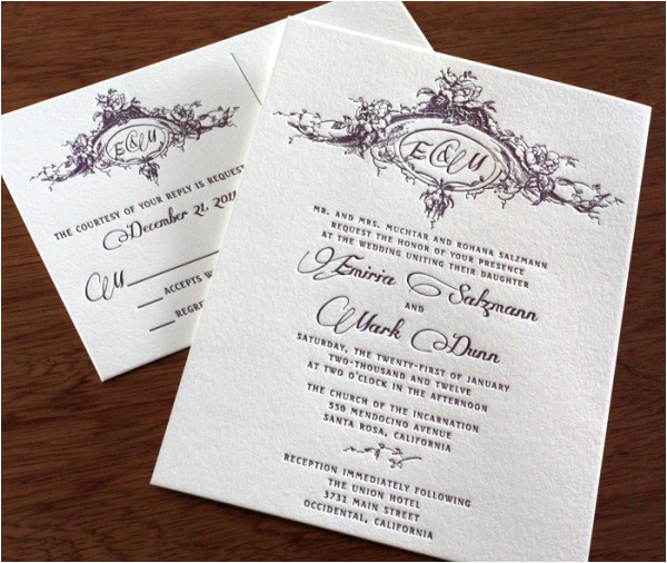 twilight wedding invitation