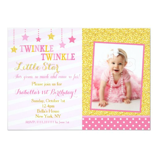 twinkle little star birthday invitation 256477361360912513