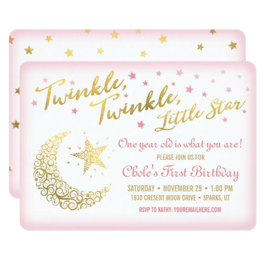 twinkle twinkle little star birthday invitation 256839354606703378