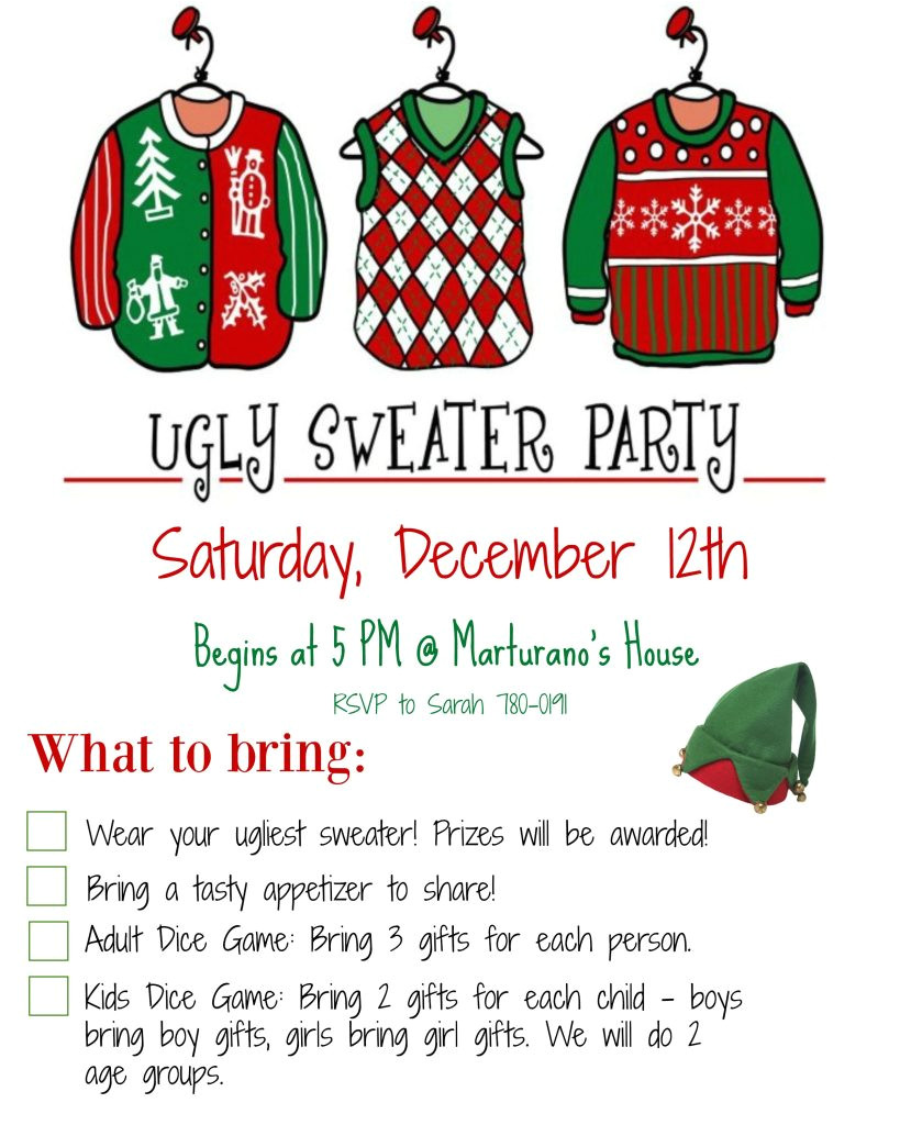 host ugly christmas sweater party