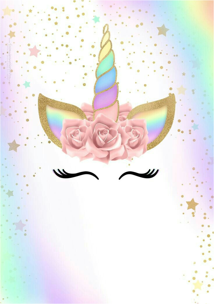 xjjox unicorn birthday invite template