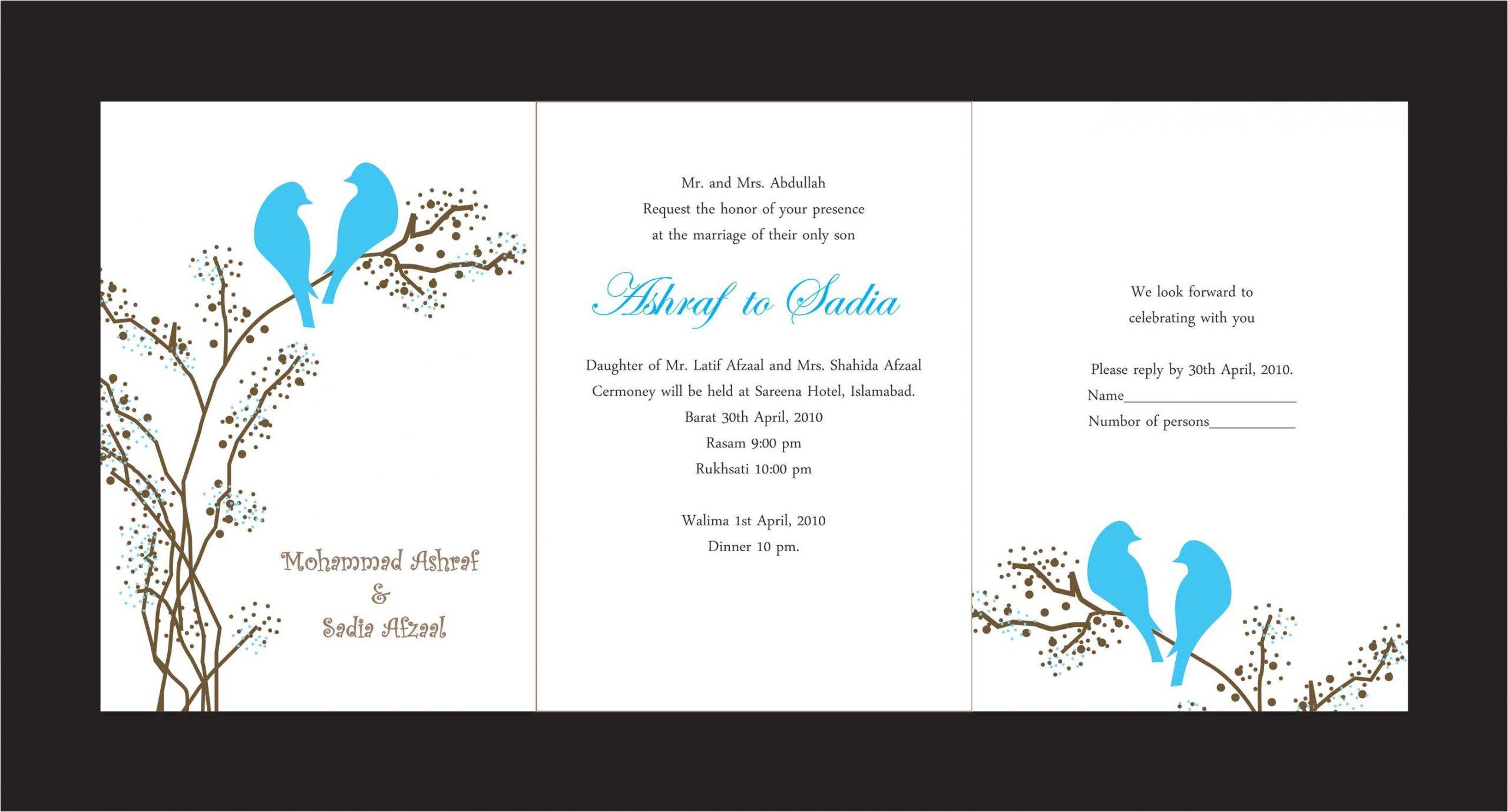unique wedding invitation card design