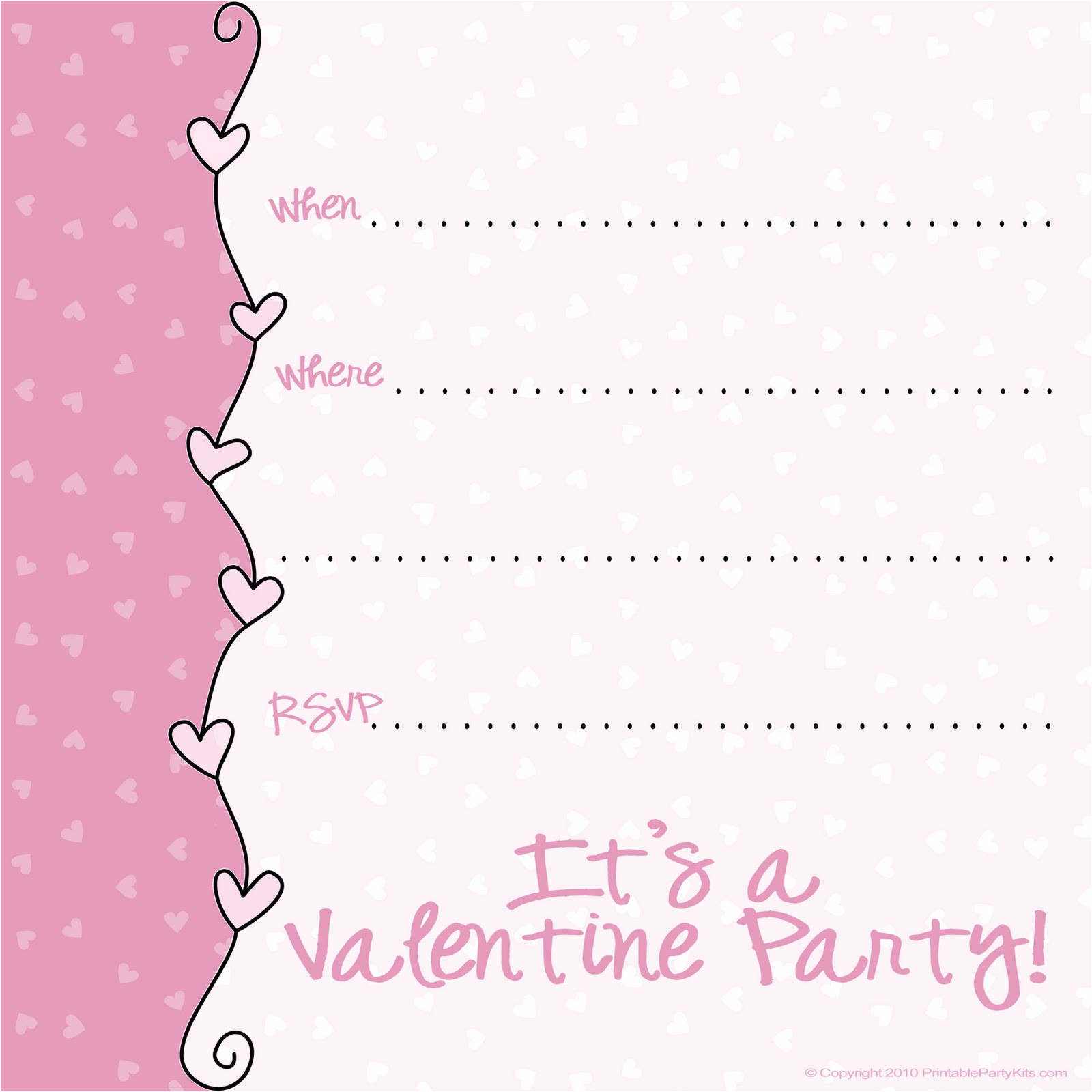 valentines day party invitations