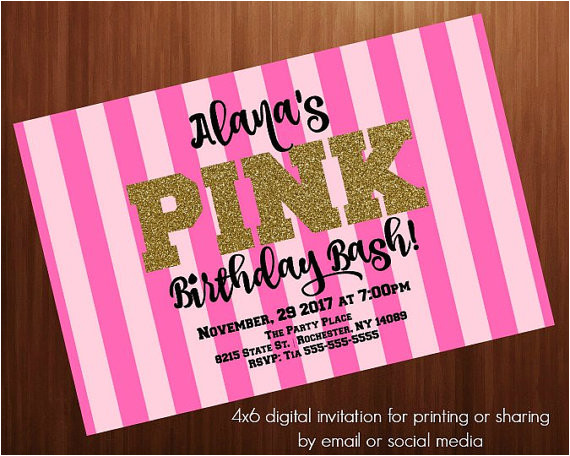 teen birthday party invitation pink ga ref similar listings row ga search type all ga view type gallery