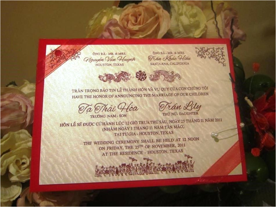vietnamese wedding invitation template