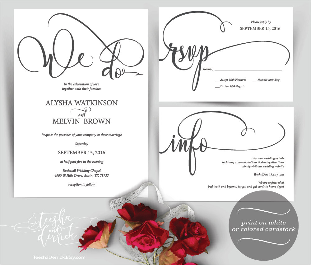 we do wedding invitation instant