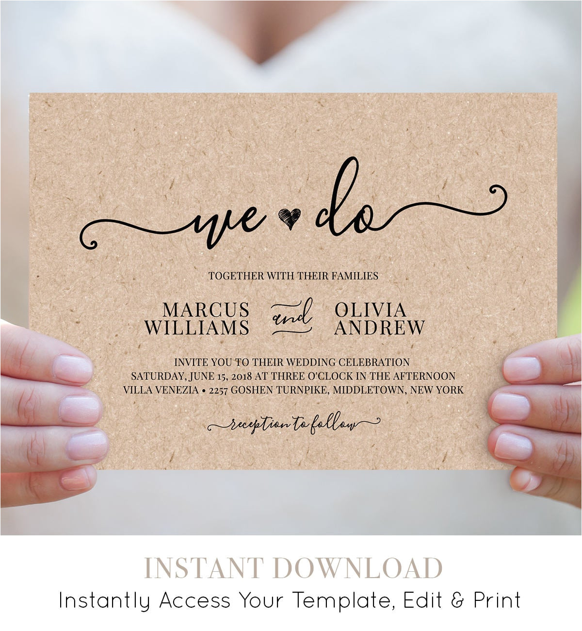 we do wedding invitation template