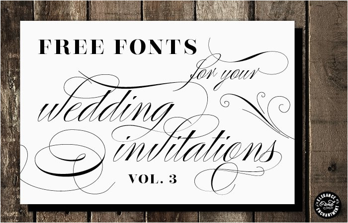 best wedding invitation envelopes fonts