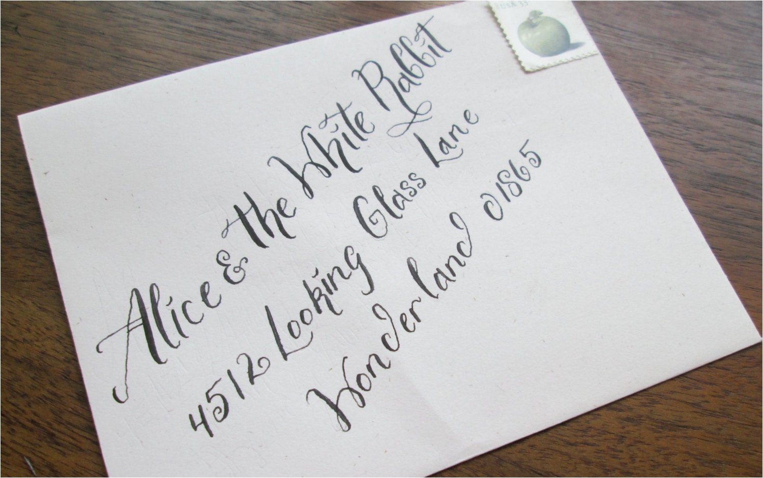 calligraphy wedding envelope addressing