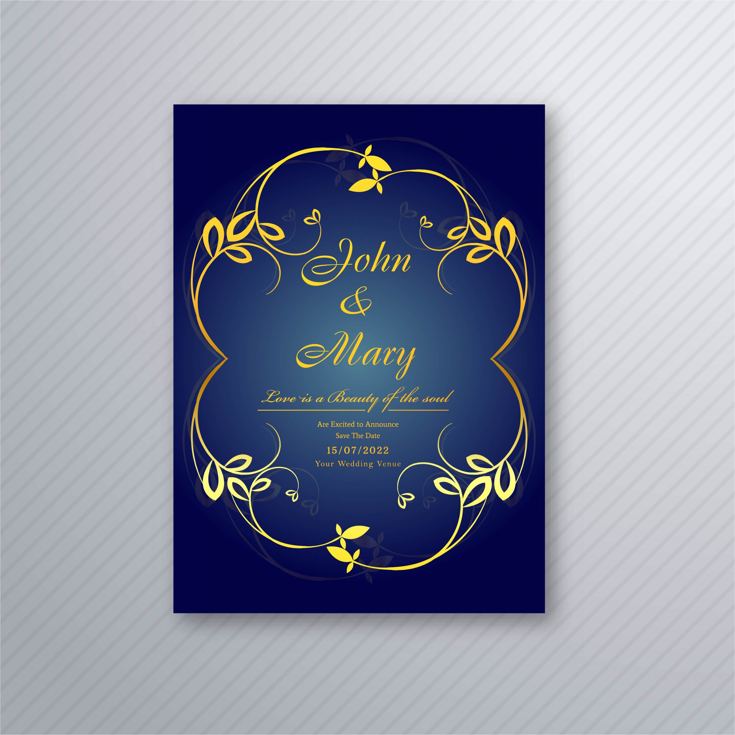 249066 abstract stylish wedding invitation card floral template design