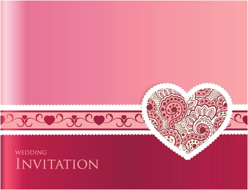 wedding invitation cards vectors